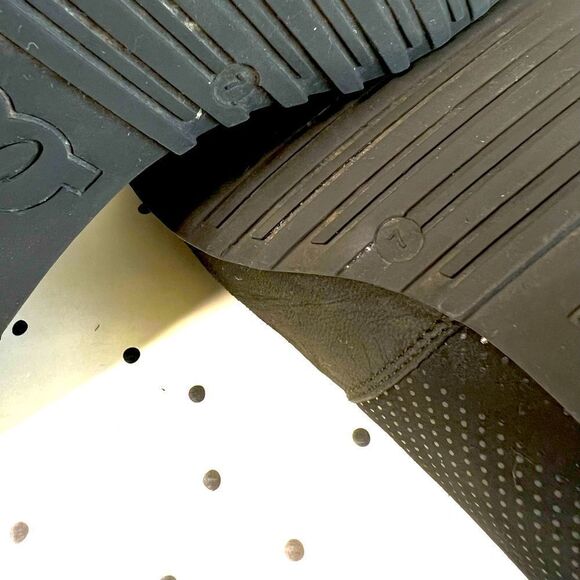 🌱 PAUL GREEN 🌱 black leather suede sneakers size 9,5 zipper - Picture 7 of 12